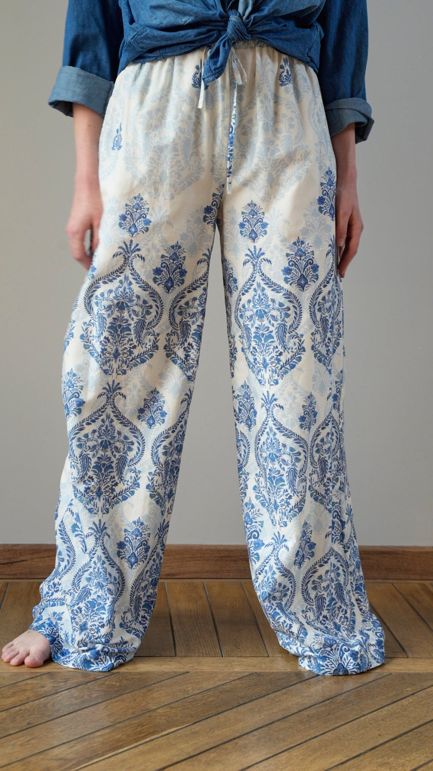 Zahjr - Pantaloni fantasia cielo sfondo latte - ART.53539902