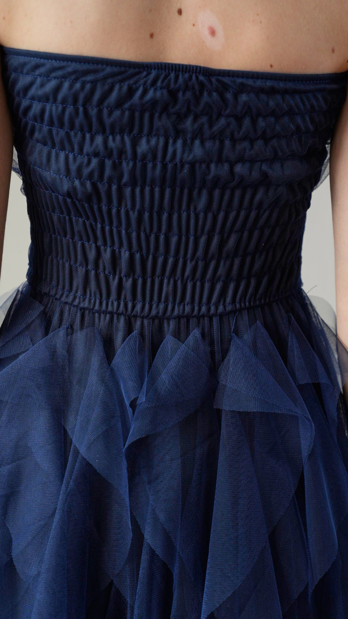 Lokita - Abito lungo in tulle blu - ART.LOK066/1113/25SSPR