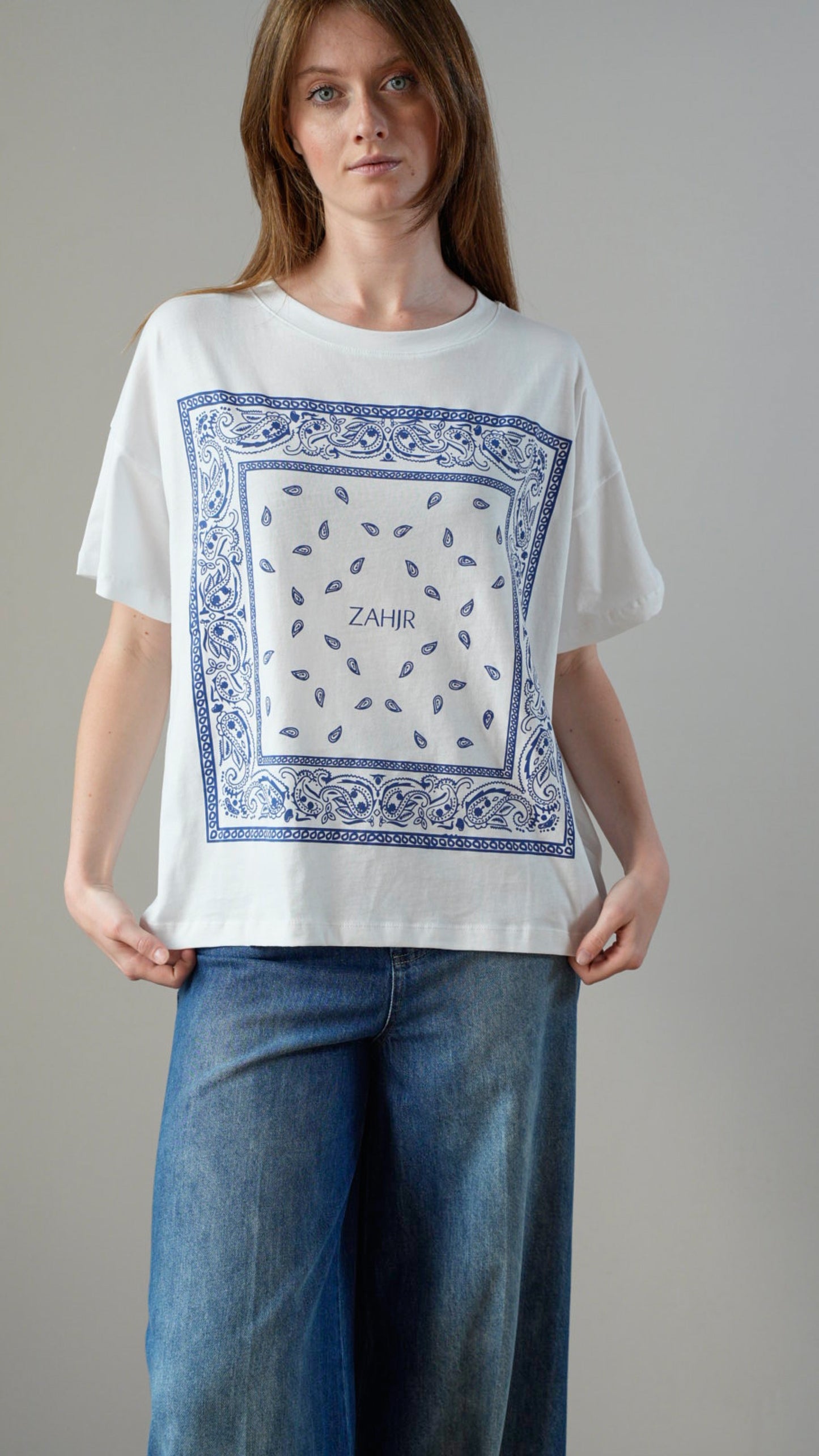 Zahjr - T-shirt bandana blu - ART.53539892