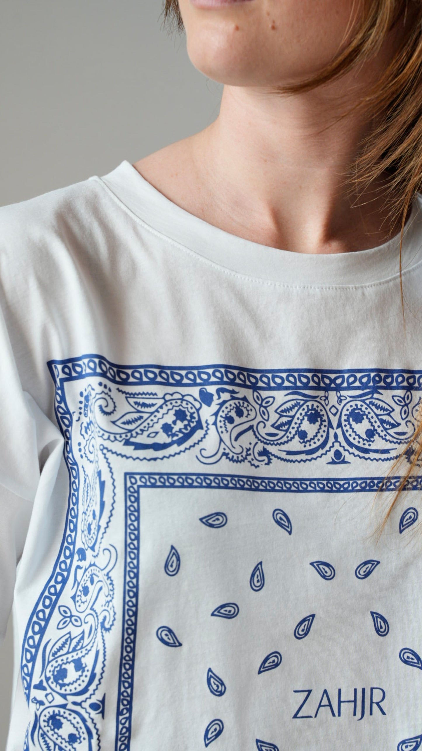 Zahjr - T-shirt bandana blu - ART.53539892