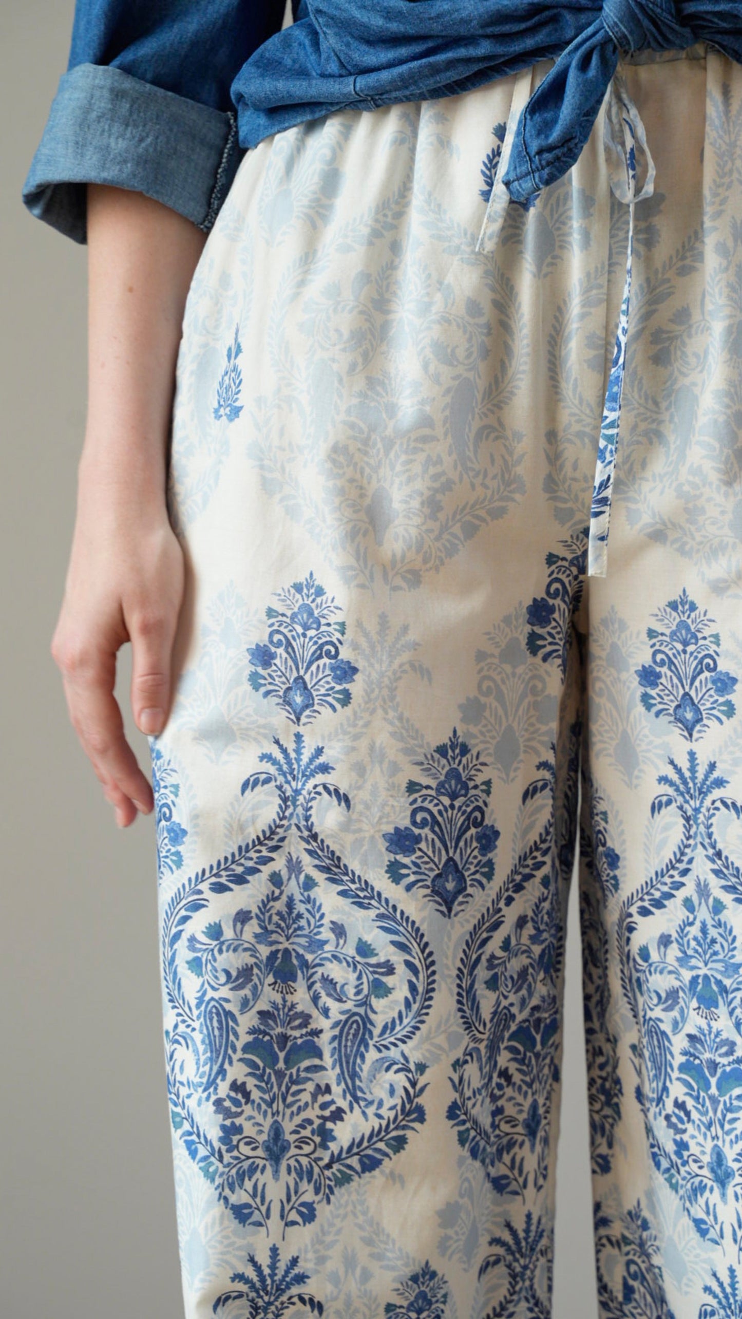 Zahjr - Pantaloni fantasia cielo sfondo latte - ART.53539902