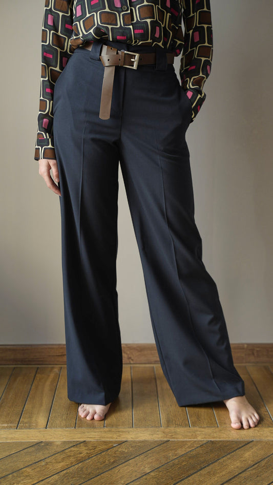 Tensione In - Pantaloni dritti tinta unita - ART.26P161AI25CAMP