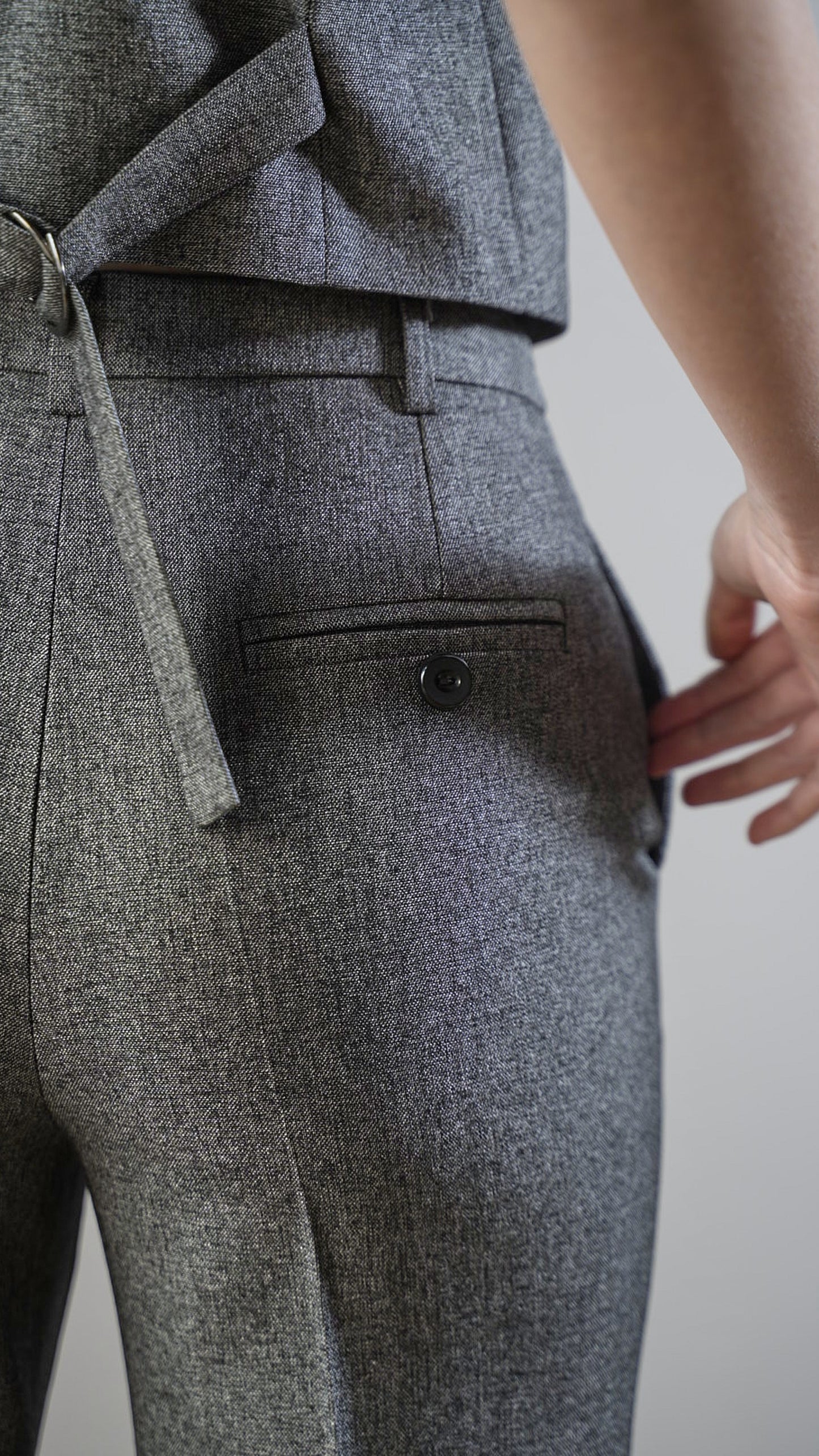 Lokita - Pantaloni flare in tessuto strutturato - ART.LOK2391/180/25FWPR