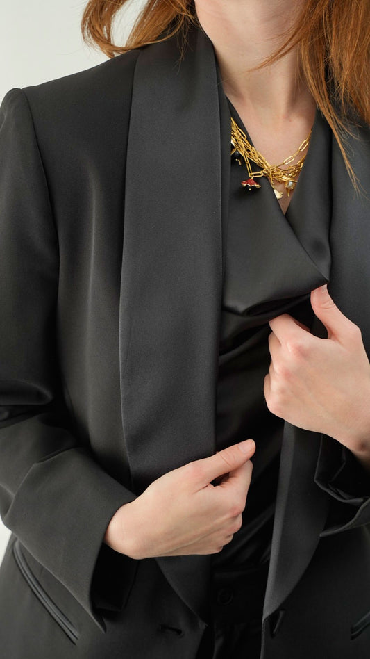 Kontatto - Giacca over collo a scialle - ART.I26MA19F