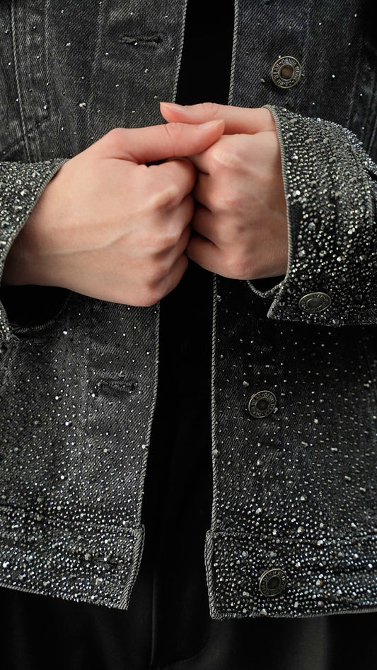 Kontatto - Giacca denim strass - ART.ZH118N