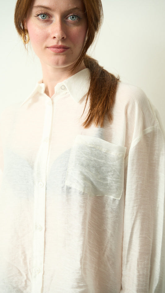 Tensione in - Camicia lyocell panna - ART.TE26C3130