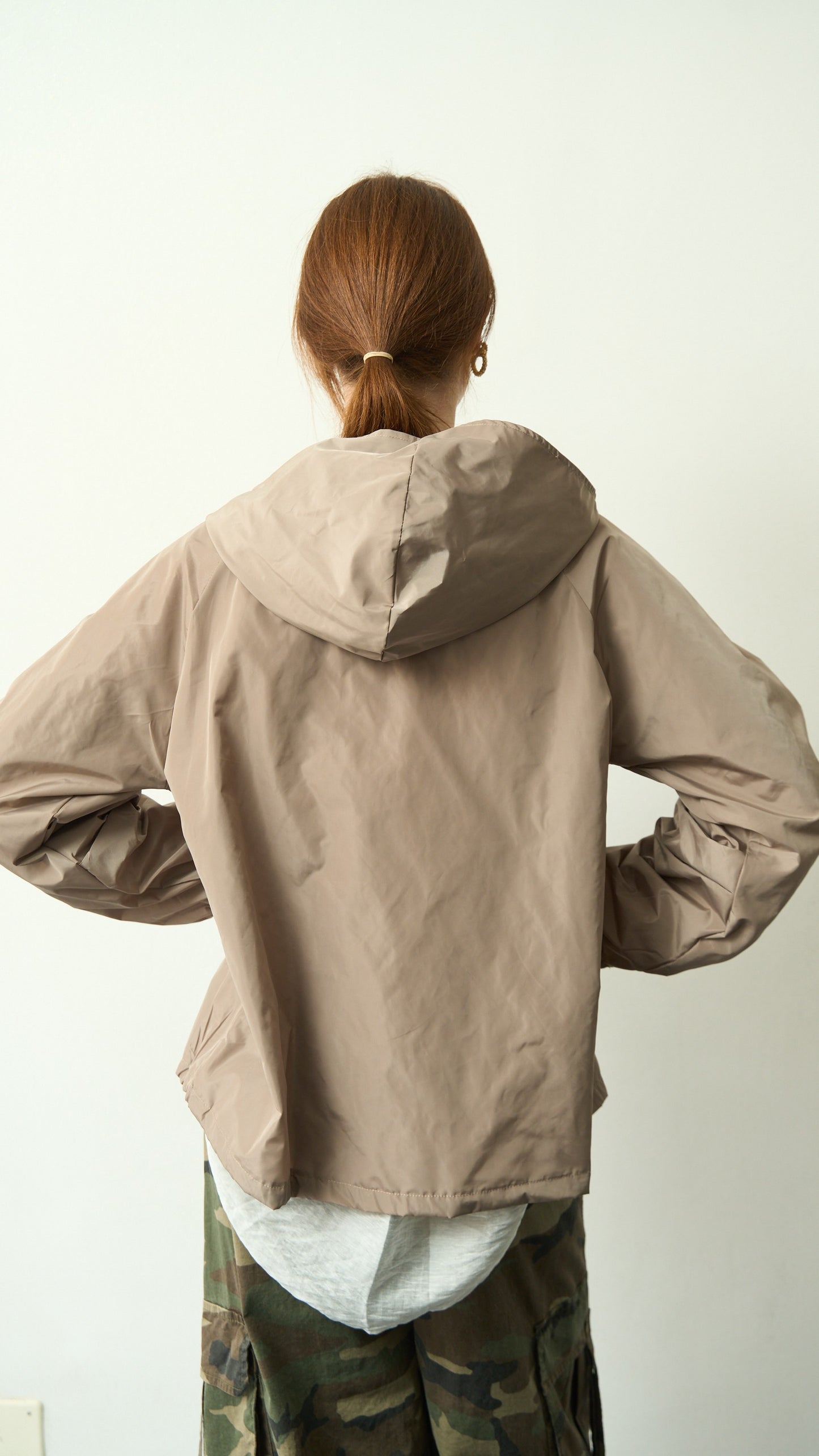 Via Roma - Impermeabile corto con cappuccio art. 8073