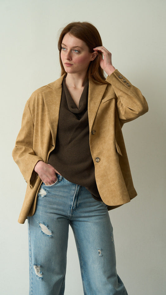 Tensione in - Blazer oversize - ART.TE26B3115 Beige