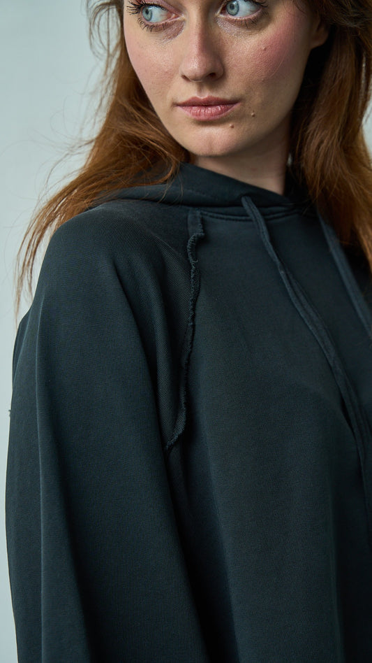 Kontatto - Felpa cappuccio manica baloon - ART.SM202C