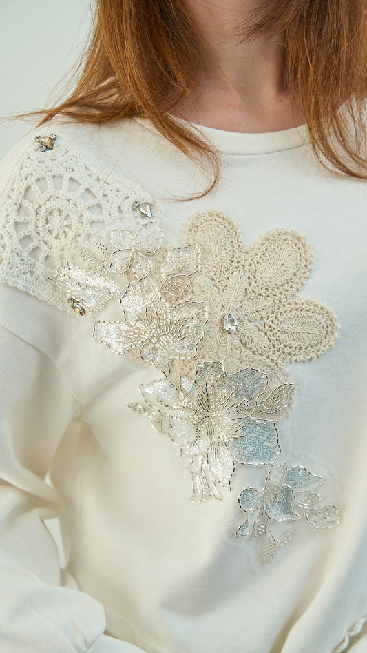 Tensione in - Felpa asimmetrica - ART.TETI3419PE26