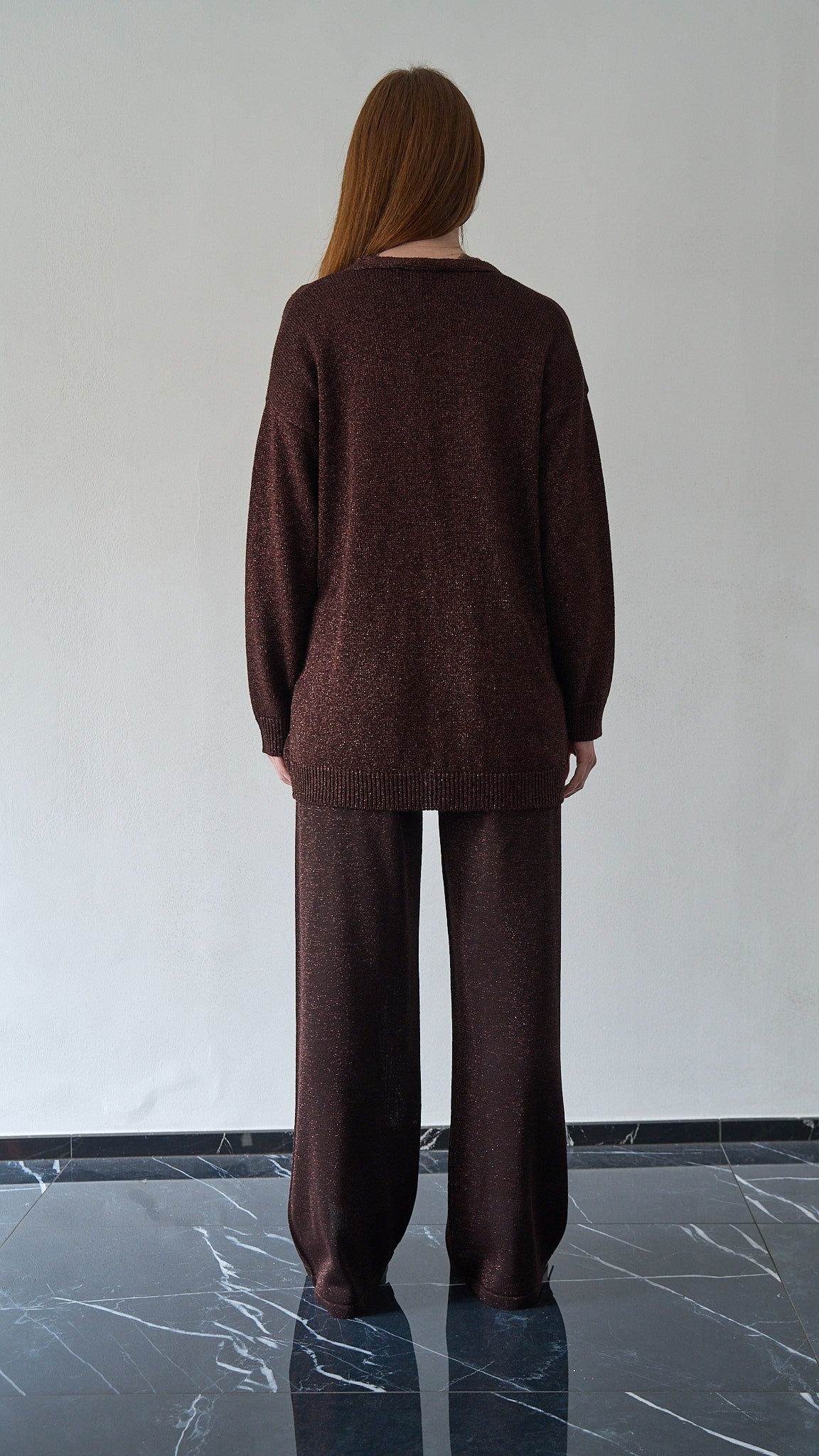 Kontatto - Cardigan lurex ART.3M1585C Moro - Rame lurex