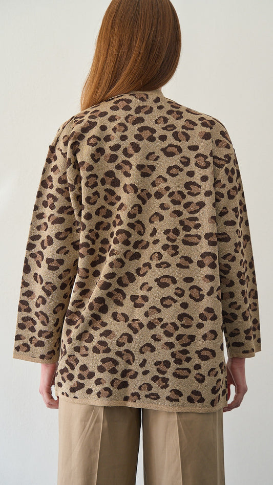 Kontatto - Cardigan lurex maculato ART.3M1558C Oro - Mou - Moro