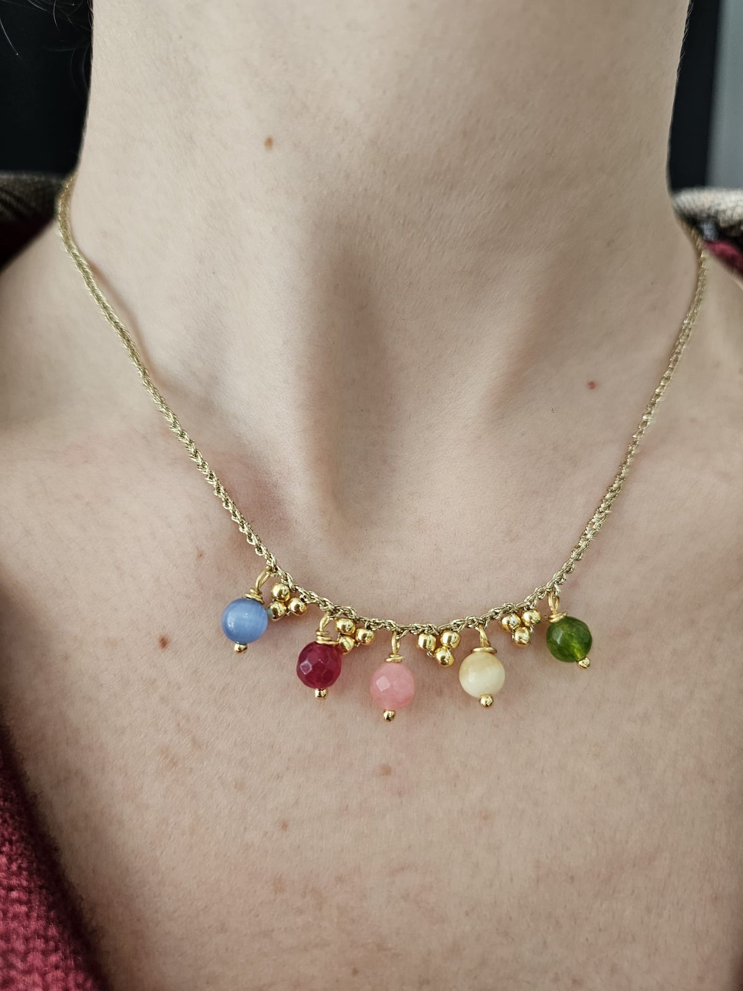 Via Roma - Girogola "Arcobaleno" Oro - multicolore