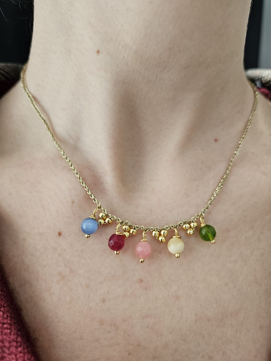 Via Roma - Girogola "Arcobaleno" Oro - multicolore