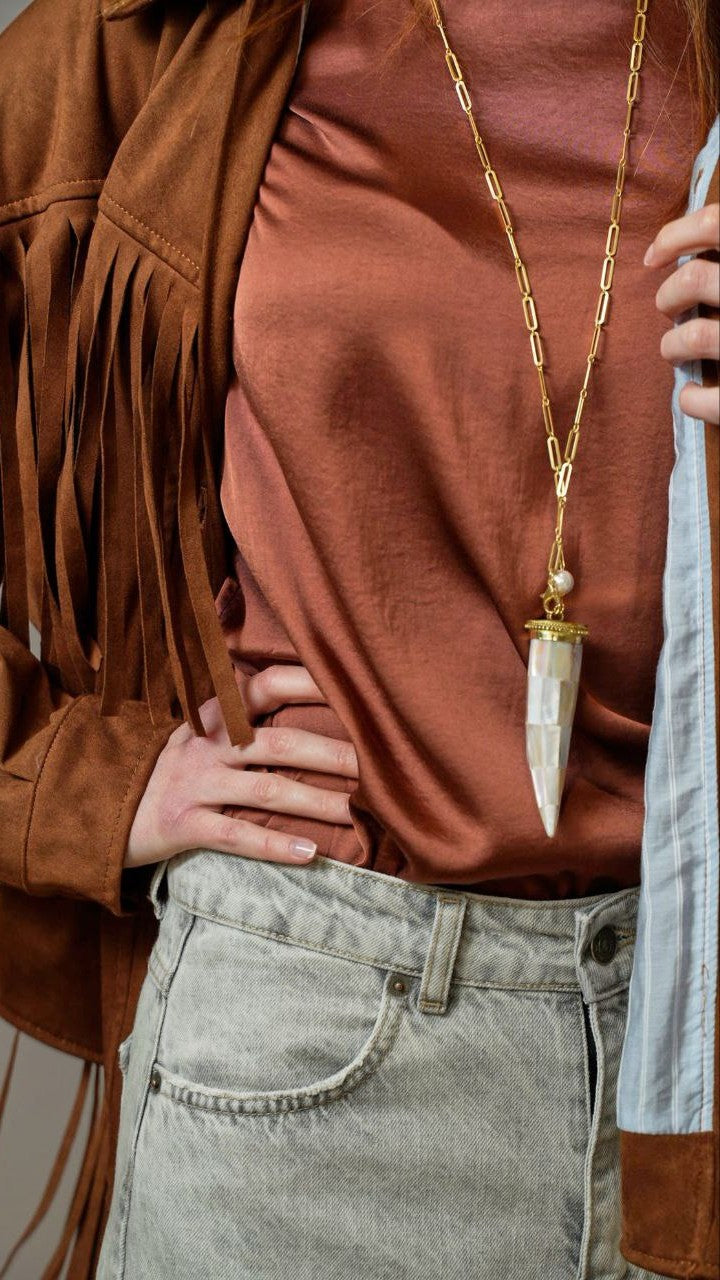 Collana "Corno Madreperla"