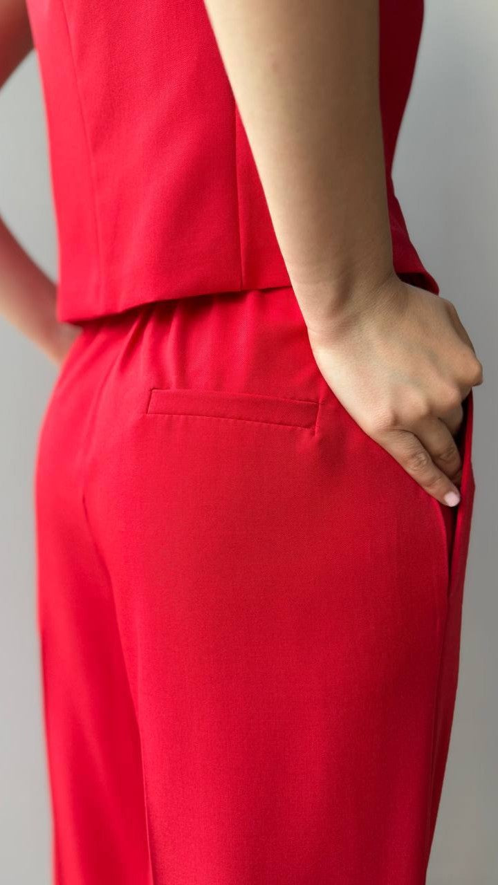 Zahjr - Pantaloni in tinta unita rosso - ART.53539585