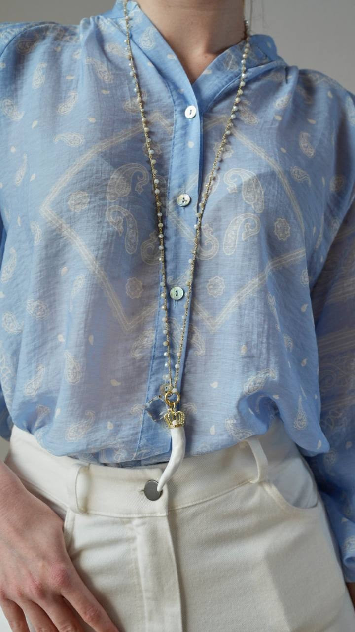 Collana "Corno Ceramica"