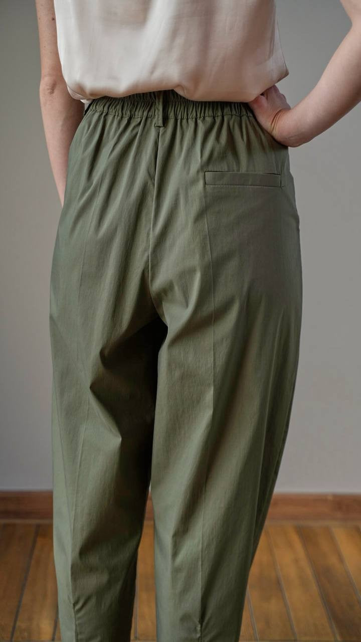 Lokita - Pantaloni tinta unita blu/verde militare - ART.106/147/25