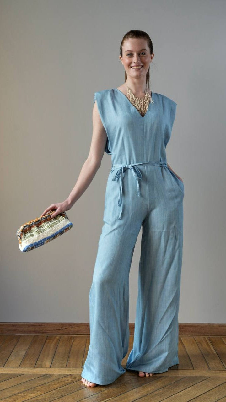 Lokita - tutone tinta in unita denim chiaro - ART.LOK116/1214/MAS3