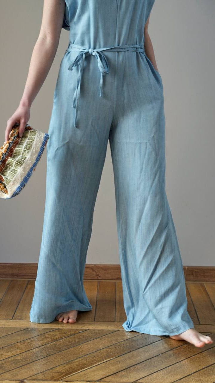 Lokita - tutone tinta in unita denim chiaro - ART.LOK116/1214/MAS3