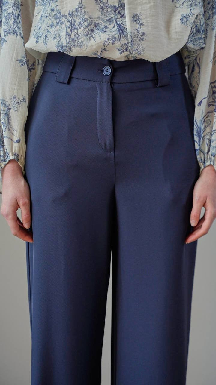 Tensione in - Pantaloni in tinta unita blu - ART.TE25P6102