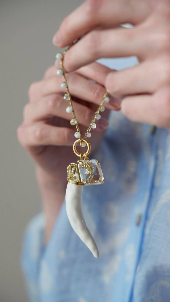 Collana "Corno Ceramica"