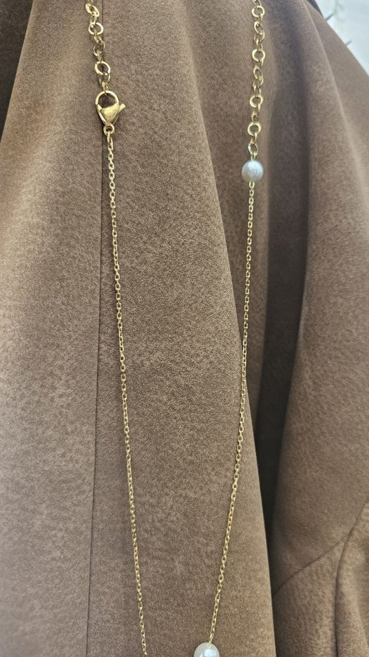 Via Roma - Collana "Primavera" Dorato - Bianco