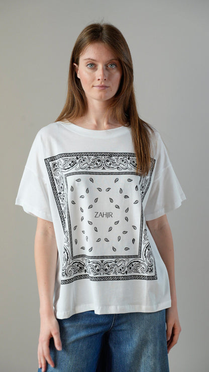 Zahjr - T-shirt bandana nero - ART.53539892