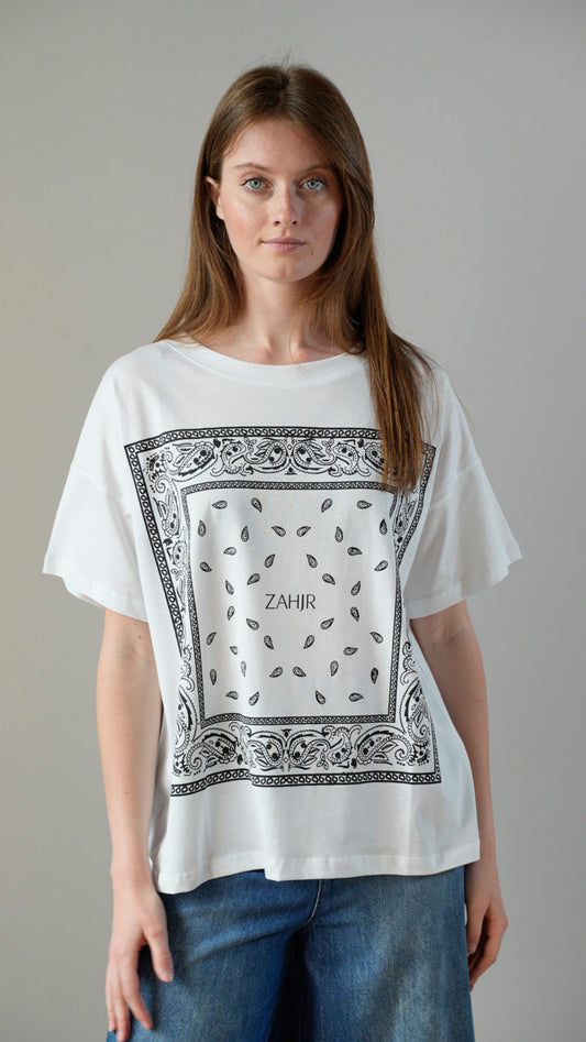 Zahjr - T-shirt bandana nero - ART.53539892