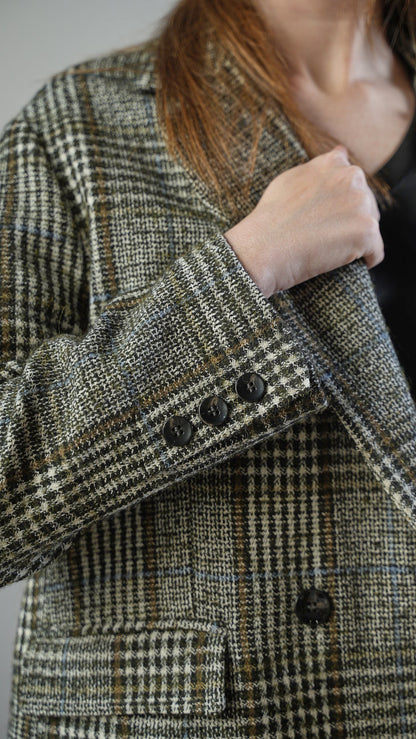 Tensione In - Blazer a quadri con spille removibili - ART.26B122AI25CAMP