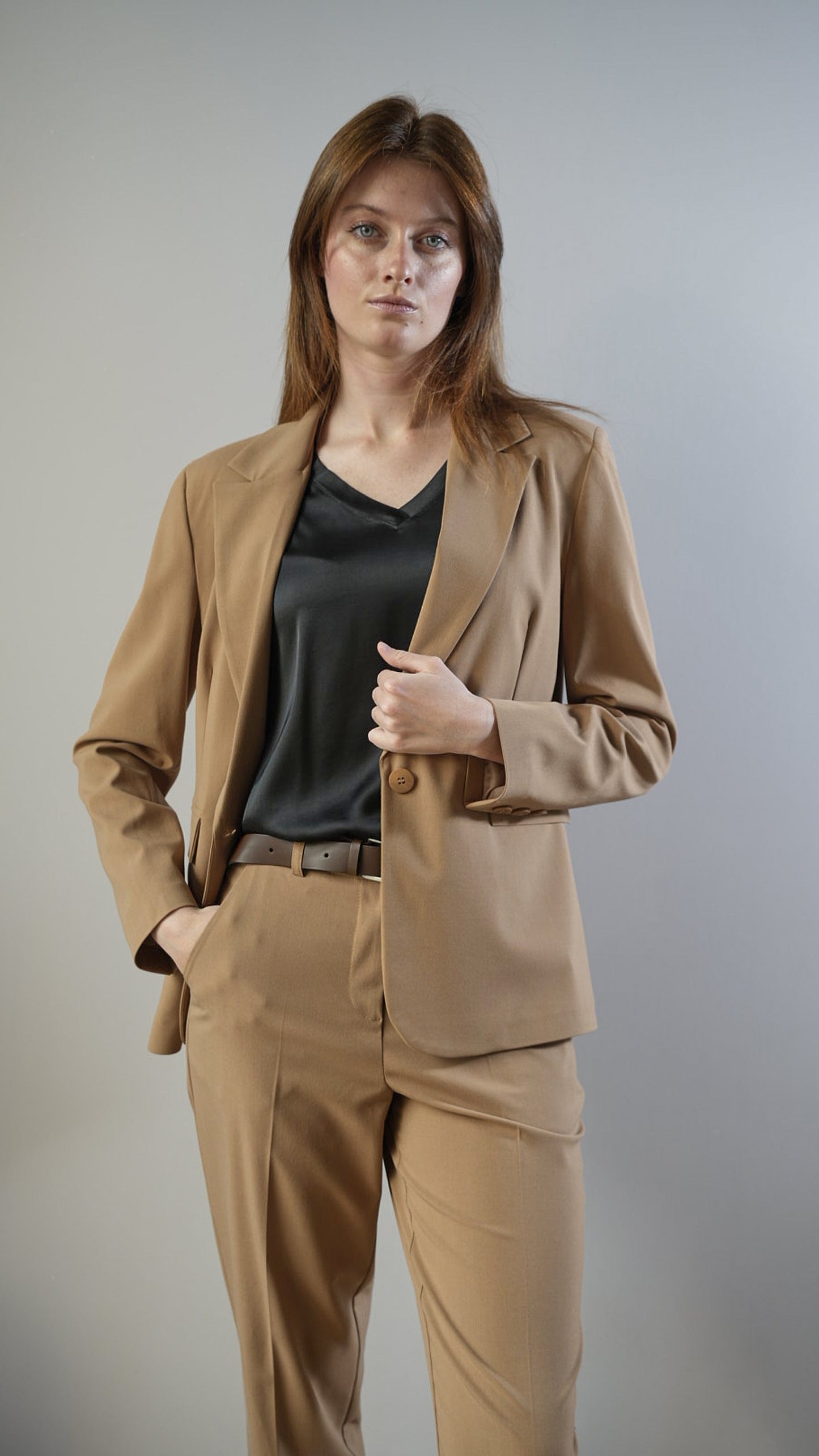 Tensione In - Blazer color camel - ART.26B159AI25CAMP