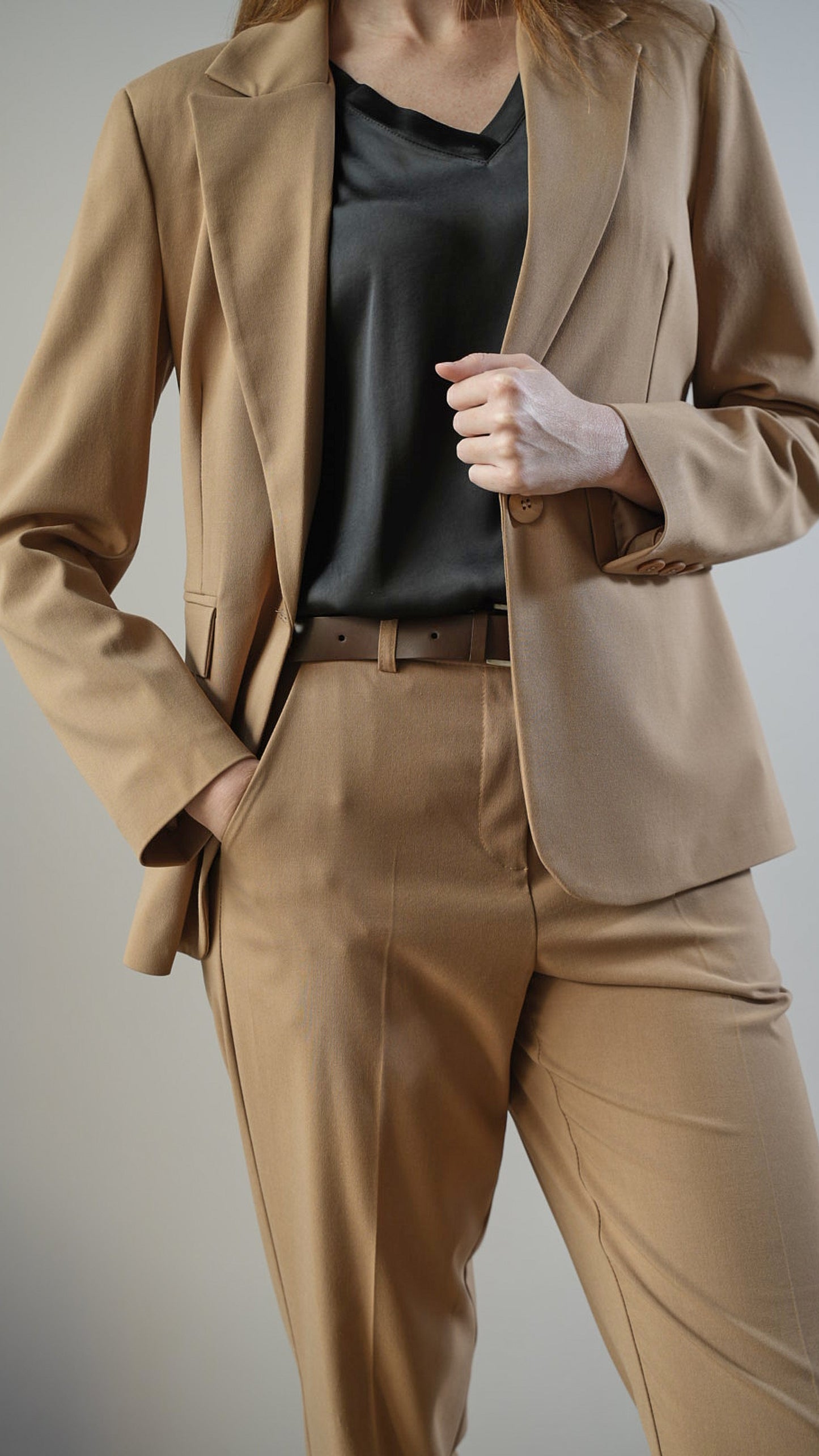 Tensione In - Blazer color camel - ART.26B159AI25CAMP