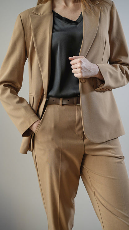 Tensione In - Blazer color camel - ART.26B159AI25CAMP