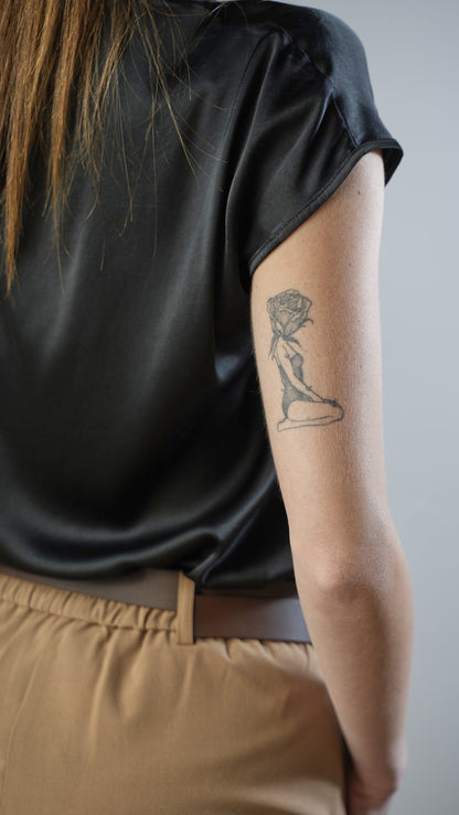 Lokita - T-shirt scollo a V raso stretch - ART.LOK23175/1175/25FWPR