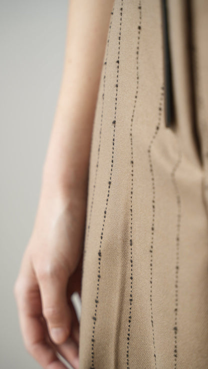 Tensione In - Pantaloni beige gessato nero - ART.26P132AI25CAMP