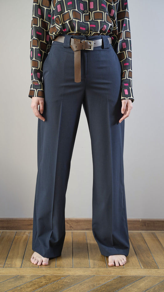 Tensione In - Pantaloni dritti tinta unita - ART.26P161AI25CAMP