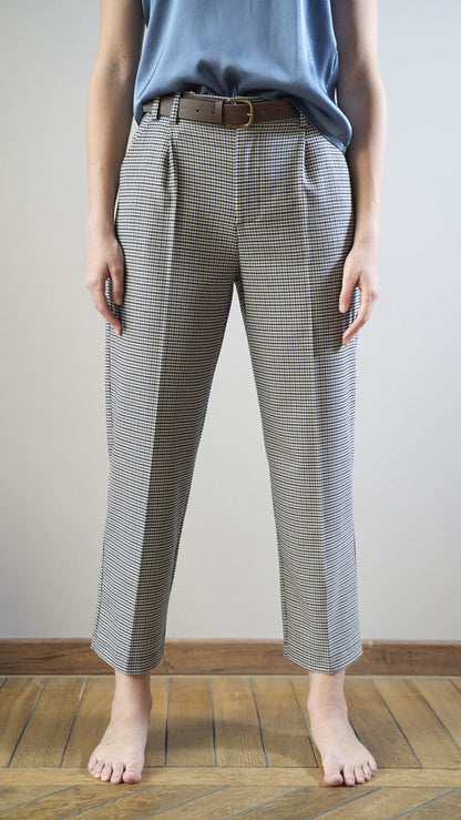 Tensione In - Pantaloni pied de poule - ART.AI25-4006CAMP