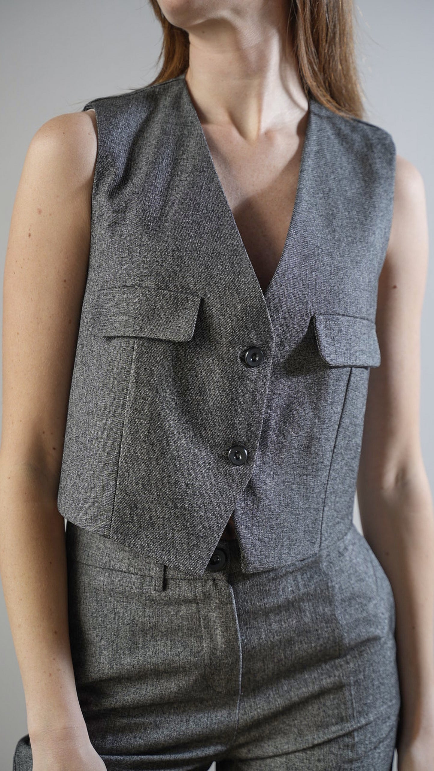 Lokita - Gilet con cinturino e tasche - ART.LOK1660/180/25FWPR