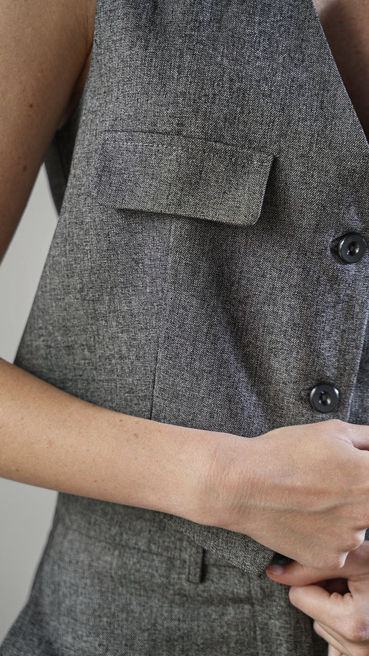 Lokita - Gilet con cinturino e tasche - ART.LOK1660/180/25FWPR