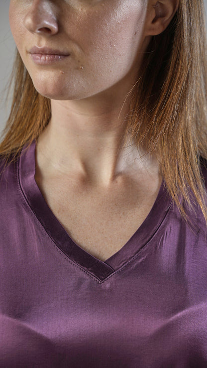 Lokita - Blusa manica corta con scollo a V - ART.LOK23175/1175/25FWPR