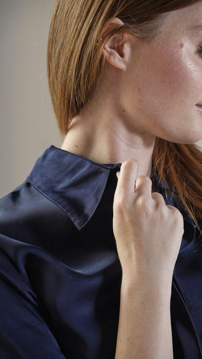 Tensione In - Camicia tinta unita blu - ART.4452V47