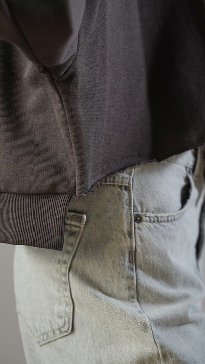 Tensione in - Felpa irregolare con cravatta removibile - ART.36900AI25CAMP