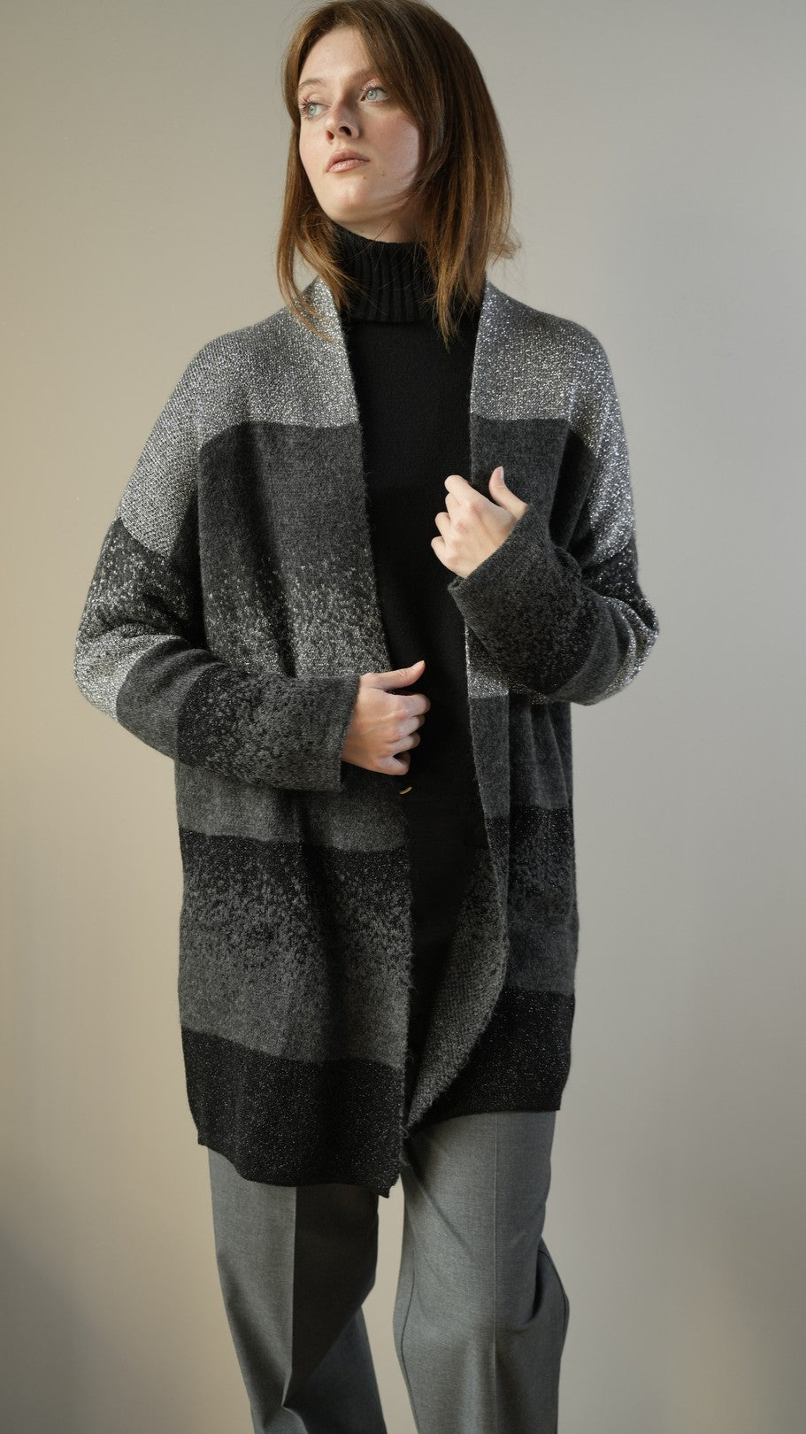 Lokita - Cardigan in maglia lurex sfumato - ART.LOK4058/1164/25FWPR