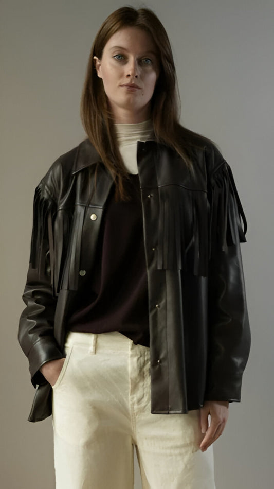 Kontatto - Cappottino con frange in ecopelle imbottito - ART.MA4034N