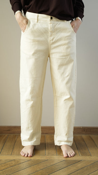 Kontatto - Pantaloni dritti con cucitura laterale sul polpaccio - ART.FW100N