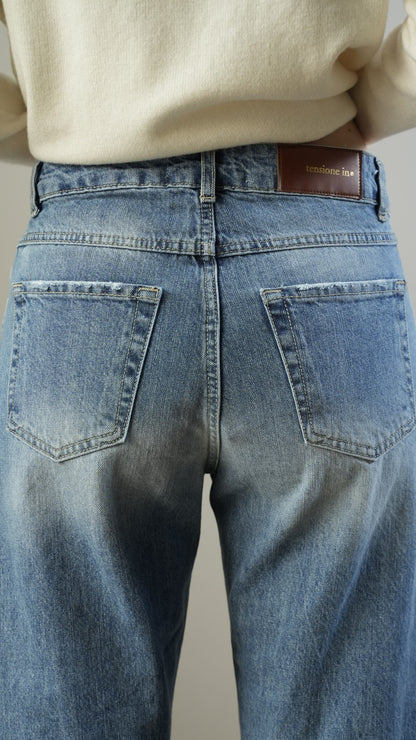 Tensione In - Pantalone 90's blu - ART.TOM-BLU-AI26CAMP