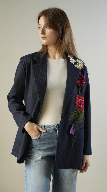 Tensione In - Blazer con ricamo floreale - ART.37317