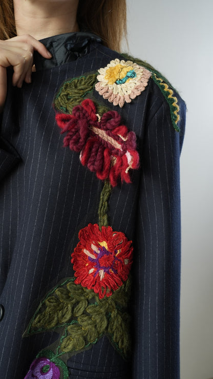 Tensione In - Blazer con ricamo floreale - ART.37317