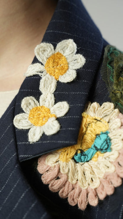 Tensione In - Blazer con ricamo floreale - ART.37317