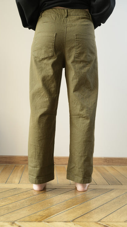 Kontatto - Pantaloni dritti con cucitura laterale sul polpaccio - ART.FW100N